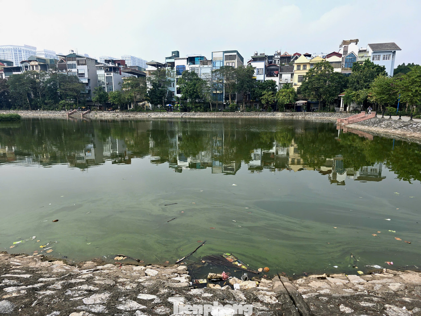 Công viên tại trung tâm Hà Nội bị hàng quán lấn chiếm, bãi cỏ thành nơi trồng rau - Ảnh 11