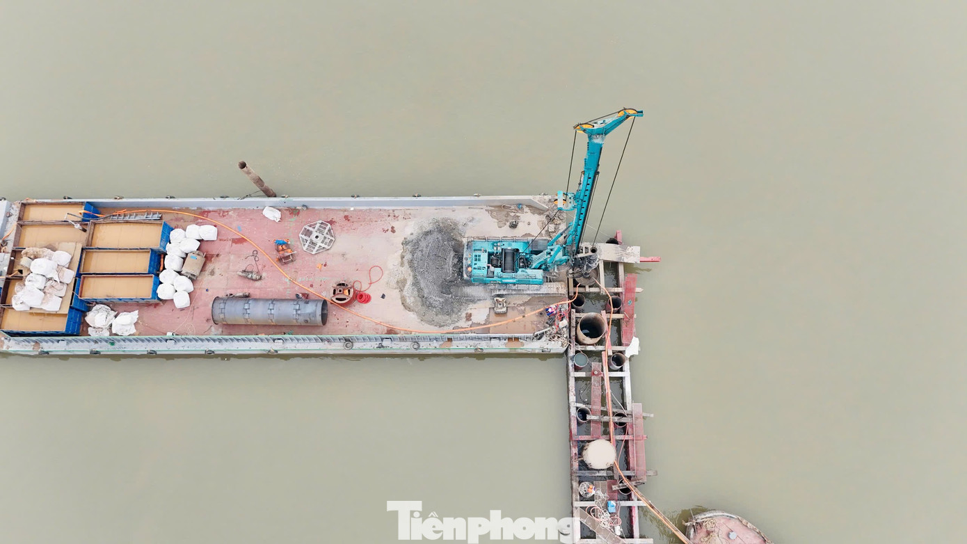 Toàn cảnh thi công cầu Thượng Cát hơn 7.300 tỷ đồng với biểu tượng cánh chim bay lên - Ảnh 5