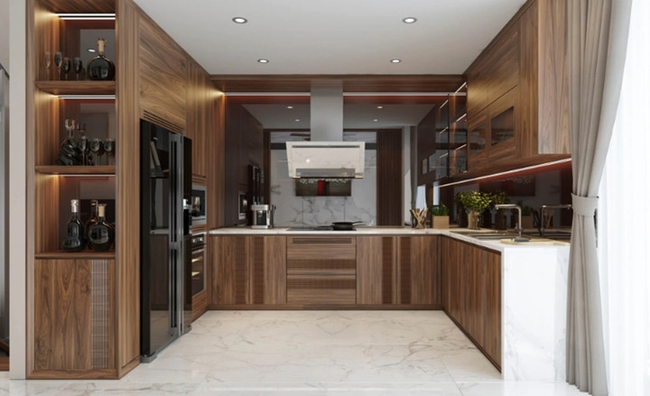 Mẫu tủ bếp chữ U độc đáo được ưa chuộng hiện nay - Ảnh 3