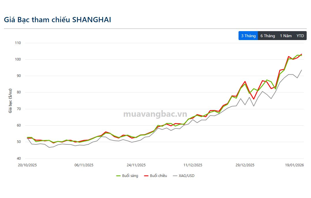 Nhu cầu bạc vật chất tăng vọt, giá bạc Thượng Hải lên đỉnh mới, vượt xa giá tại sàn COMEX - Ảnh 2