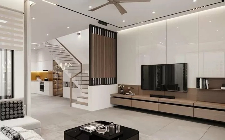 Những mẫu vách ngăn phòng khách và bếp độc đáo - Ảnh 3