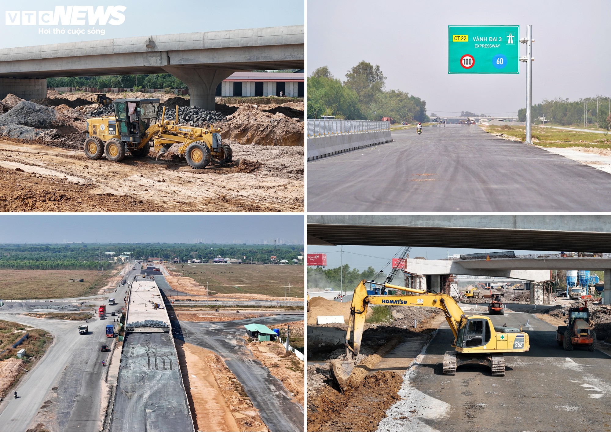 Cận cảnh đường Vành đai 3 đoạn qua Đồng Nai tăng tốc về đích - Ảnh 8
