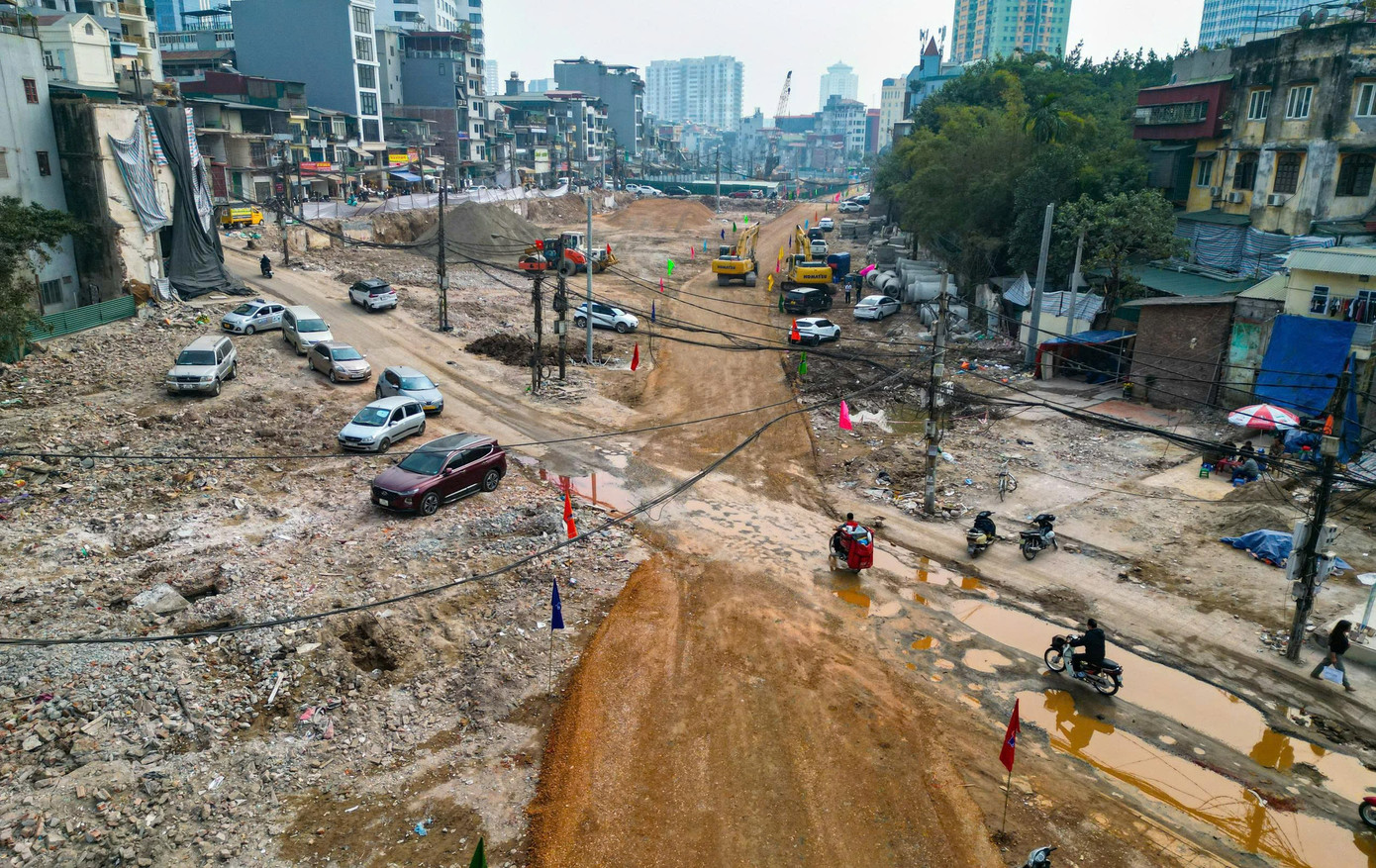 Toàn cảnh tuyến Vành đai 1 đoạn Hoàng Cầu – Voi Phục ngày thông xe kỹ thuật - Ảnh 4