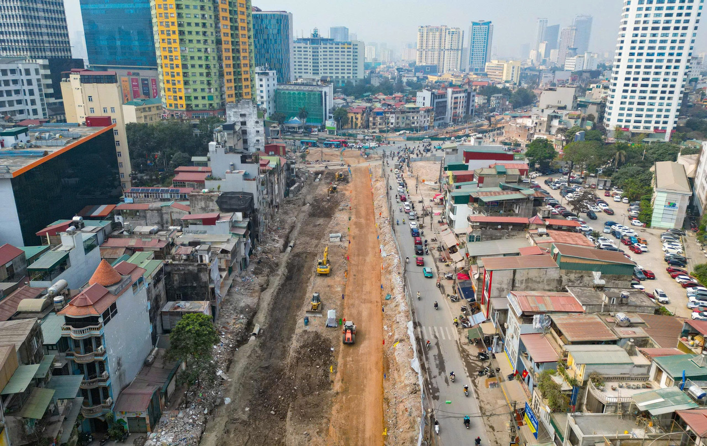 Toàn cảnh tuyến Vành đai 1 đoạn Hoàng Cầu – Voi Phục ngày thông xe kỹ thuật - Ảnh 3