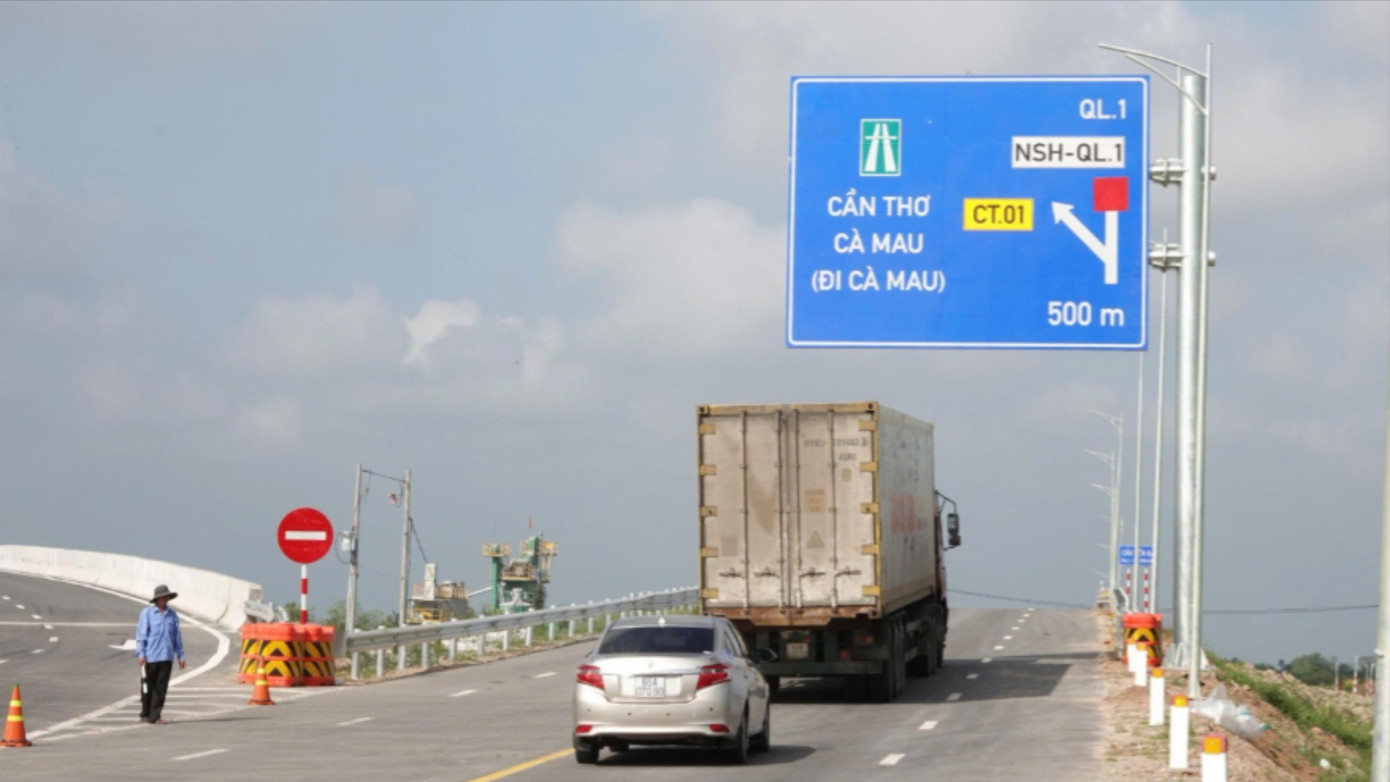 Tuyến cao tốc Hậu Giang - Cà Mau chính thức thông xe từ trưa 19/1 - Ảnh 1