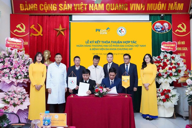 PVcomBank hợp tác Bệnh viện Đa khoa Chương Mỹ: Thúc đẩy thanh toán không dùng tiền mặt - Ảnh 2