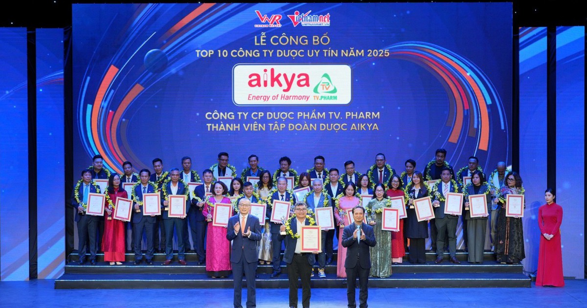 AIKYA 5 năm liền vững ‘Top 10 doanh nghiệp sản xuất dược phẩm uy tín’