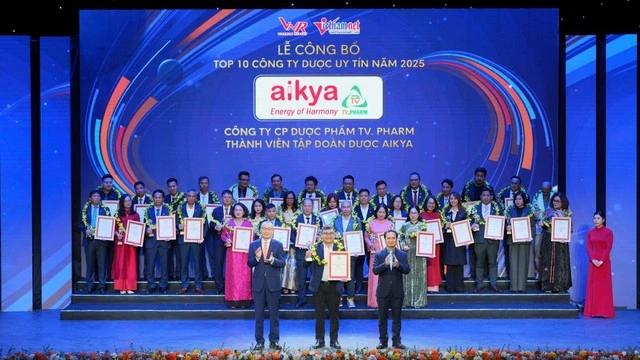 AIKYA 5 năm liền vững ‘Top 10 doanh nghiệp sản xuất dược phẩm uy tín’ - Ảnh 1