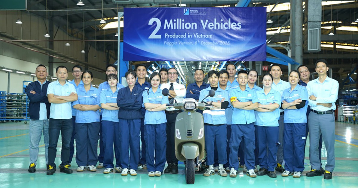 Piaggio Việt Nam cán mốc 2 triệu xe, nâng tầm vị thế sản xuất toàn cầu