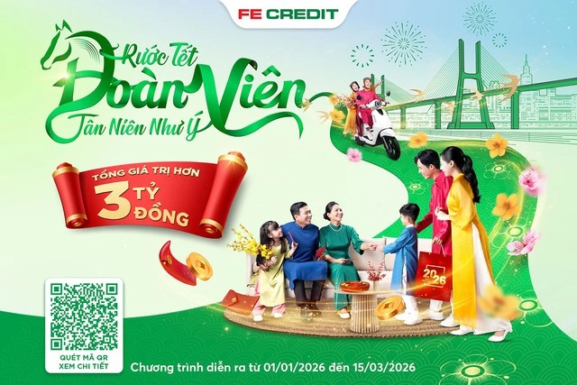 FE CREDIT đồng hành mùa Tết đoàn viên với gần 3.000 phần quà giá trị - Ảnh 2