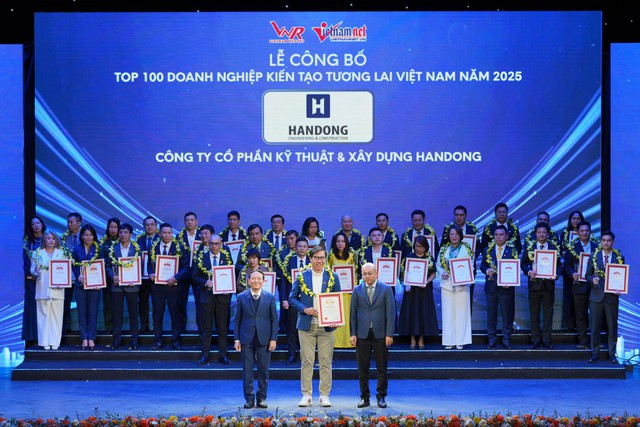 Handong E&C được vinh danh Top 100 Doanh nghiệp kiến tạo tương lai Việt Nam 2025 - Ảnh 1