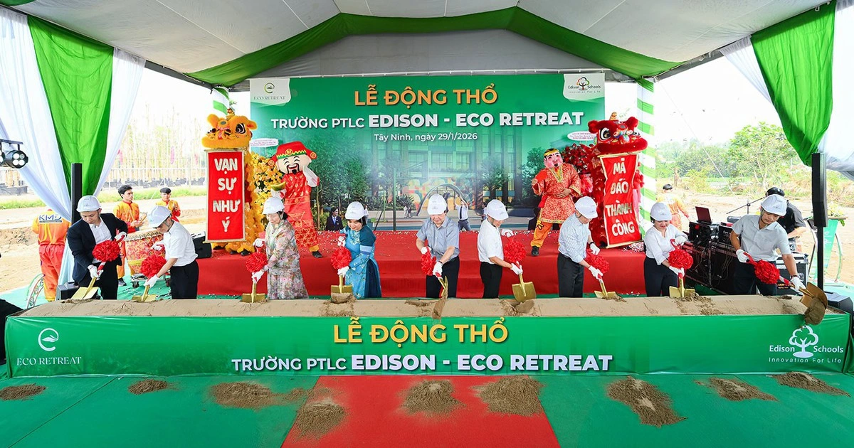 Động thổ tổ hợp giáo dục liên cấp Edison Eco Retreat quy mô 3.600 học sinh