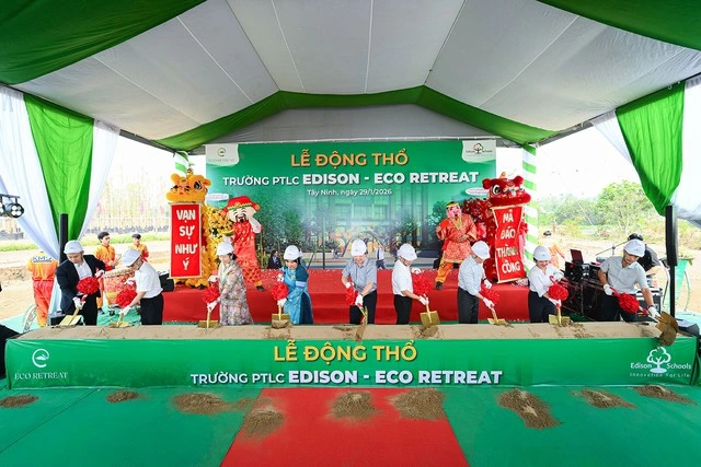 Động thổ tổ hợp giáo dục liên cấp Edison Eco Retreat quy mô 3.600 học sinh - Ảnh 1