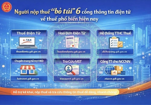 6 cổng thông tin điện tử giúp nộp thuế thuận lợi - Ảnh 1