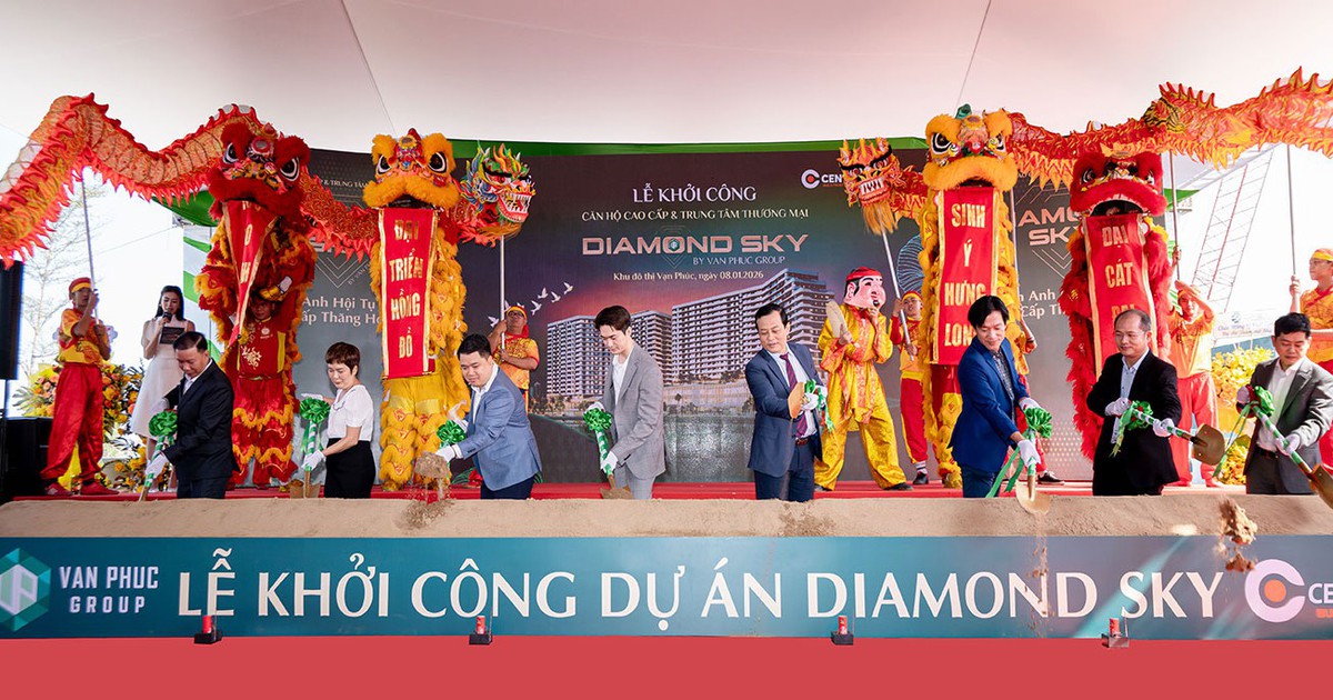 Van Phuc Group khởi công phần hầm Diamond Sky: dấu ấn “thần tốc” biểu tượng sống mới