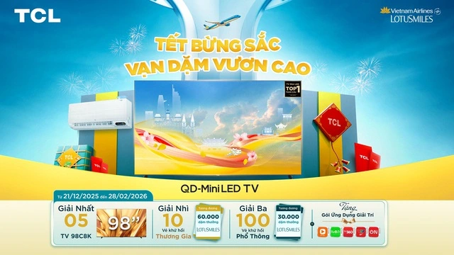 TCL x Vietnam Airlines: Kết nối hành trình Tết bừng sắc, đem mùa xuân về tận nhà - Ảnh 3