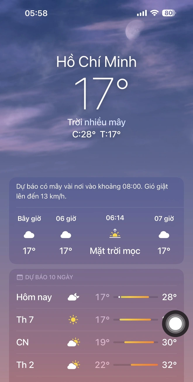 Sáng nay, nhiệt độ ở TP.HCM xuống 17 độ C - Ảnh 2