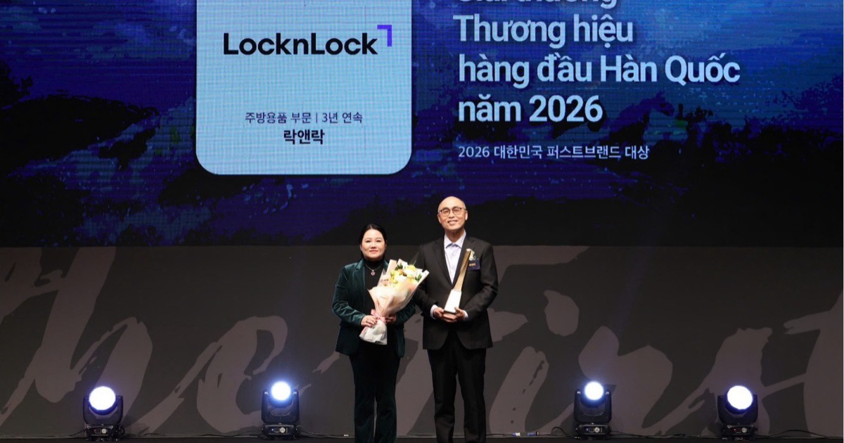LocknLock lập cú đúp tại Giải thưởng ‘Thương hiệu Hàng đầu Hàn Quốc 2026’