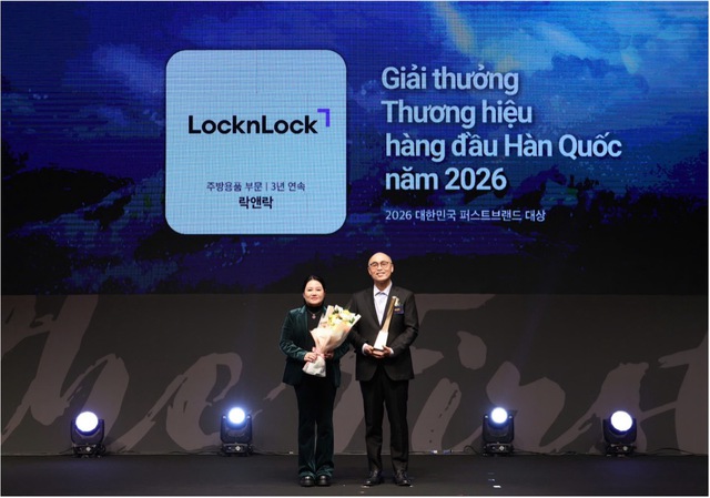 LocknLock lập cú đúp tại Giải thưởng ‘Thương hiệu Hàng đầu Hàn Quốc 2026’ - Ảnh 1