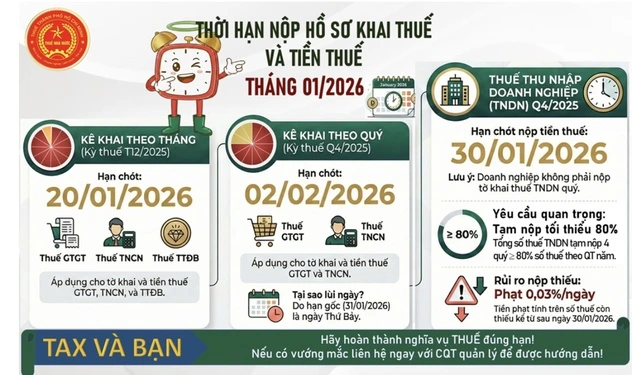Lưu ý: Thời hạn nộp hồ sơ khai thuế để tránh bị phạt - Ảnh 1