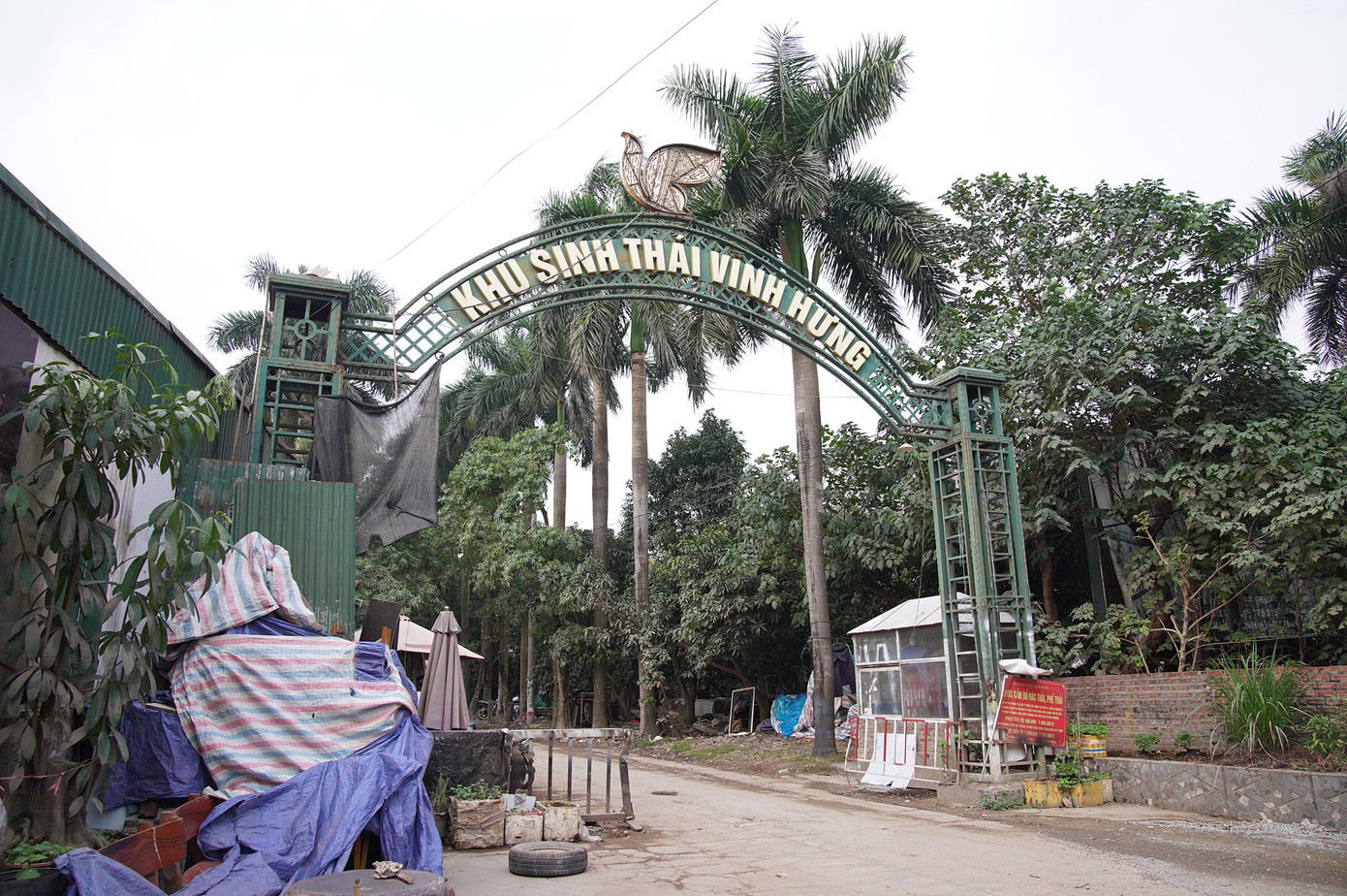 Khu sinh thái 15ha giữa Hà Nội bị bỏ hoang, hóa thành bãi rác, sân pickleball - Ảnh 1
