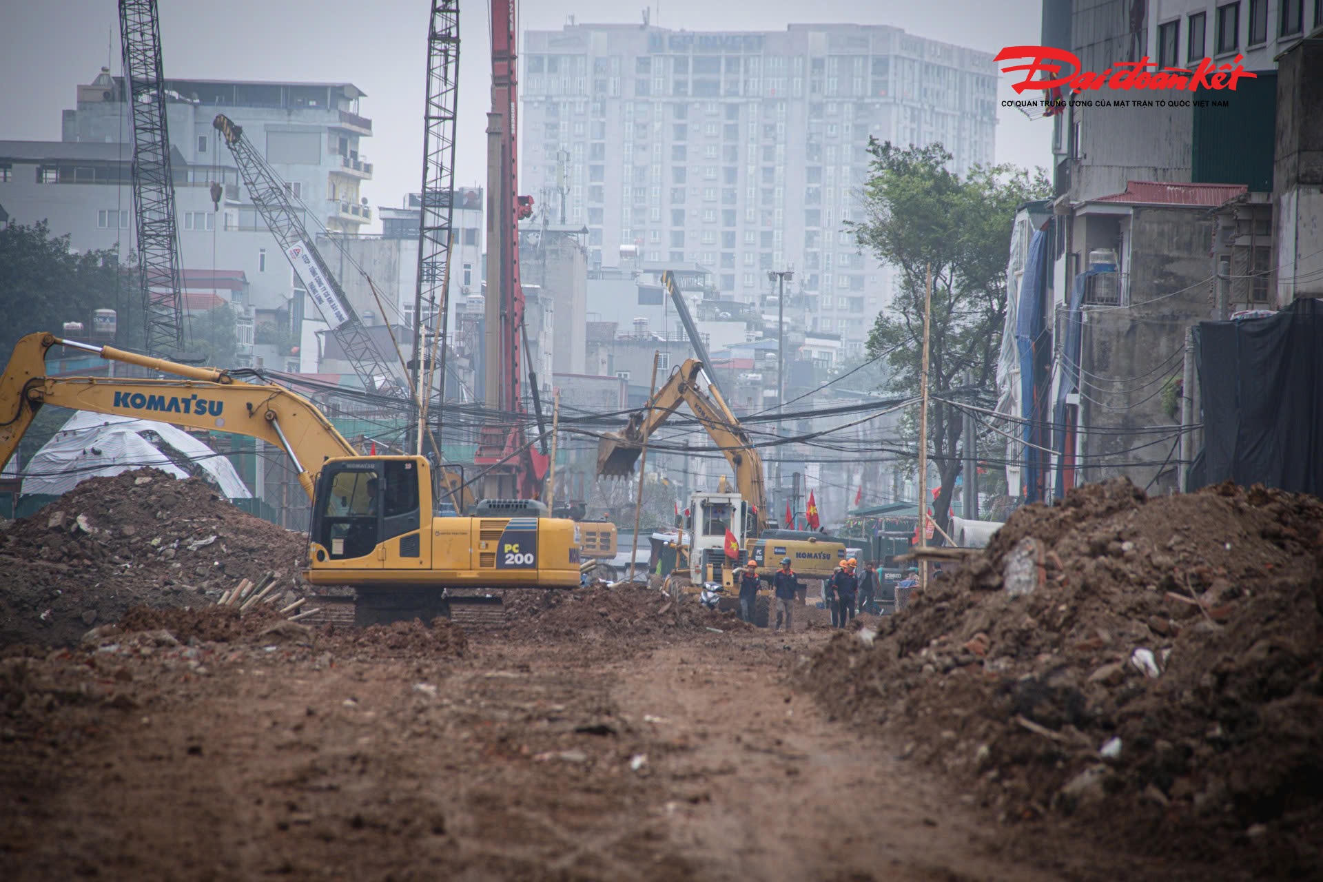 Vành đai 1 tăng tốc: 350m đoạn Hoàng Cầu – Voi Phục khoác “áo mới” - Ảnh 11