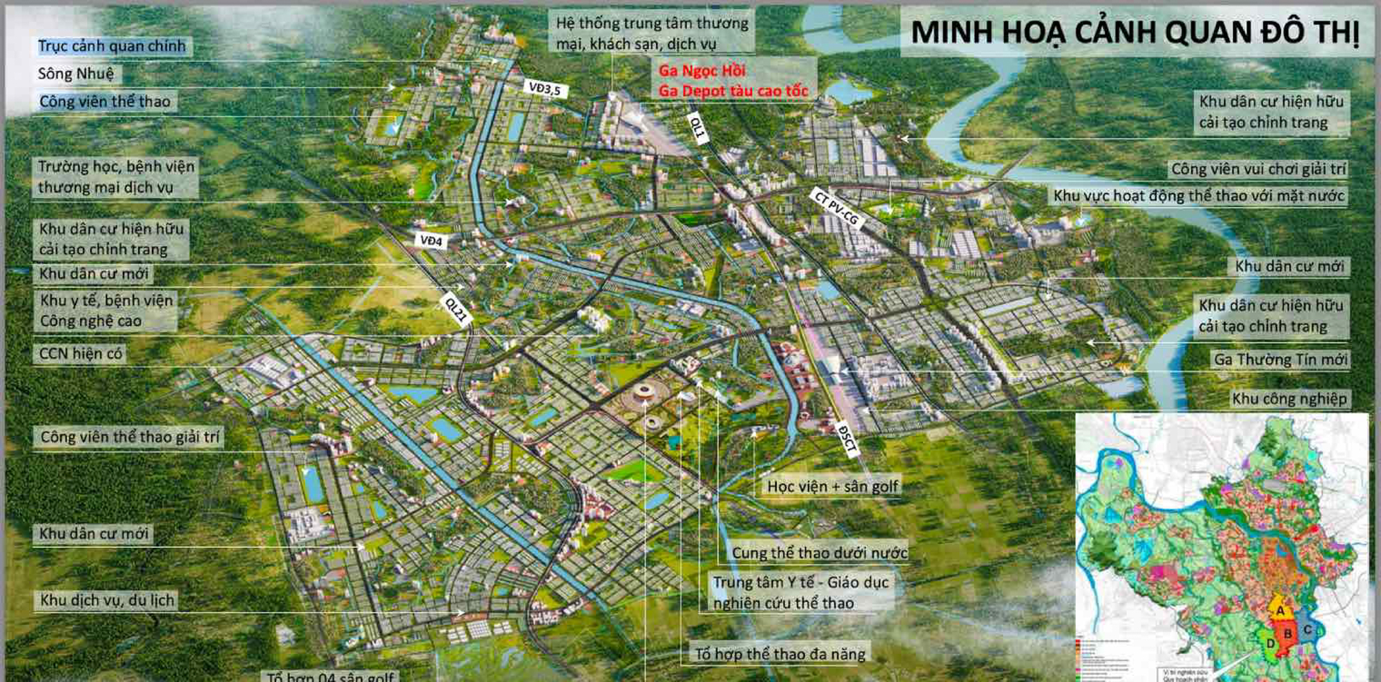 Toàn cảnh siêu dự án của tỷ phú Phạm Nhật Vượng rộng ngang ngửa trung tâm Hà Nội, sở hữu sân vận động lớn nhất thế giới - Ảnh 1