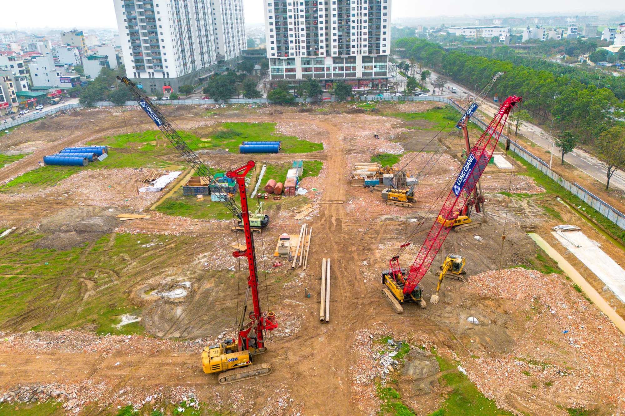 Toàn cảnh 6 toà chung đang rầm rầm xây dựng của MIK tại Nam An Khánh: Giá dự kiến 100 triệu đồng/m2, môi giới cắm chốt xung quanh - Ảnh 14