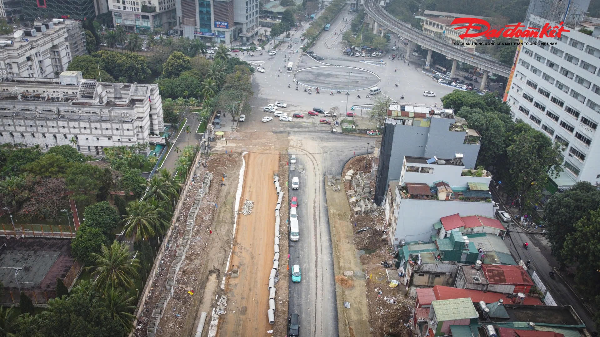 Vành đai 1 tăng tốc: 350m đoạn Hoàng Cầu – Voi Phục khoác “áo mới” - Ảnh 8