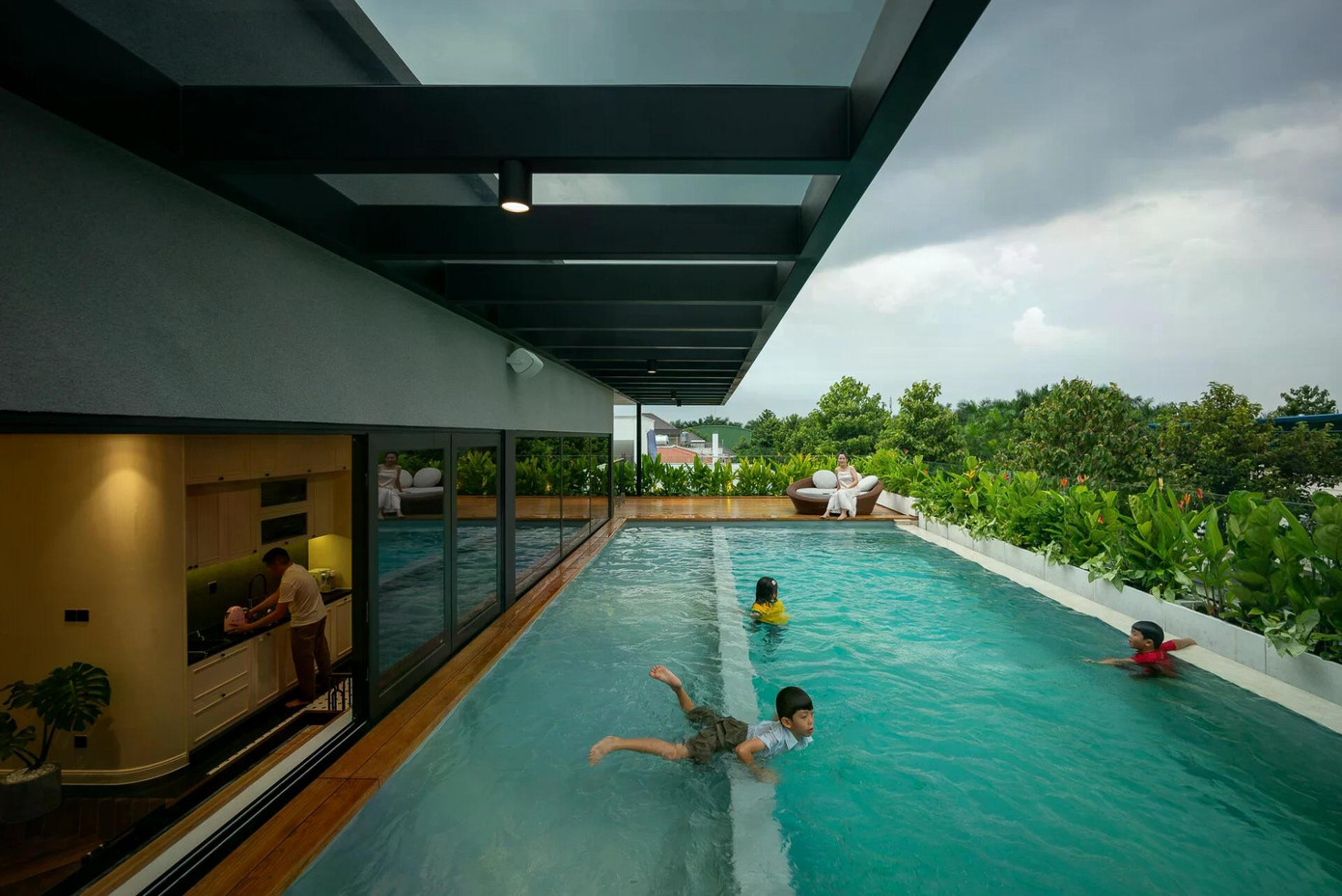 Biệt thự tân cổ điển tối giản, hoàn mình với thiên nhiên - Ảnh 23