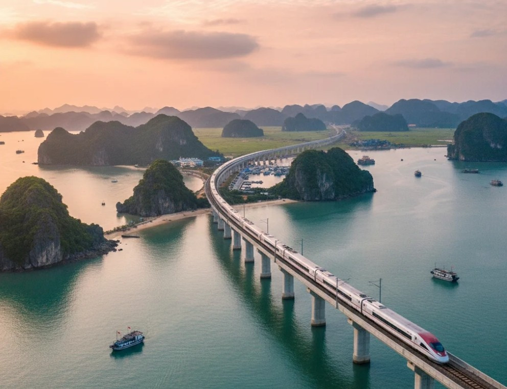 Quy mô ‘khủng’ dự án đường sắt tốc độ cao Hà Nội - Quảng Ninh - Ảnh 1