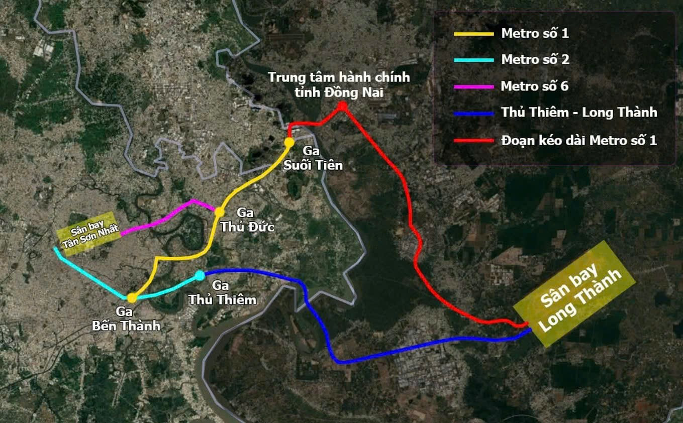 Tin mới về metro Bến Thành - Suối Tiên kết nối sân bay Long Thành - Ảnh 2
