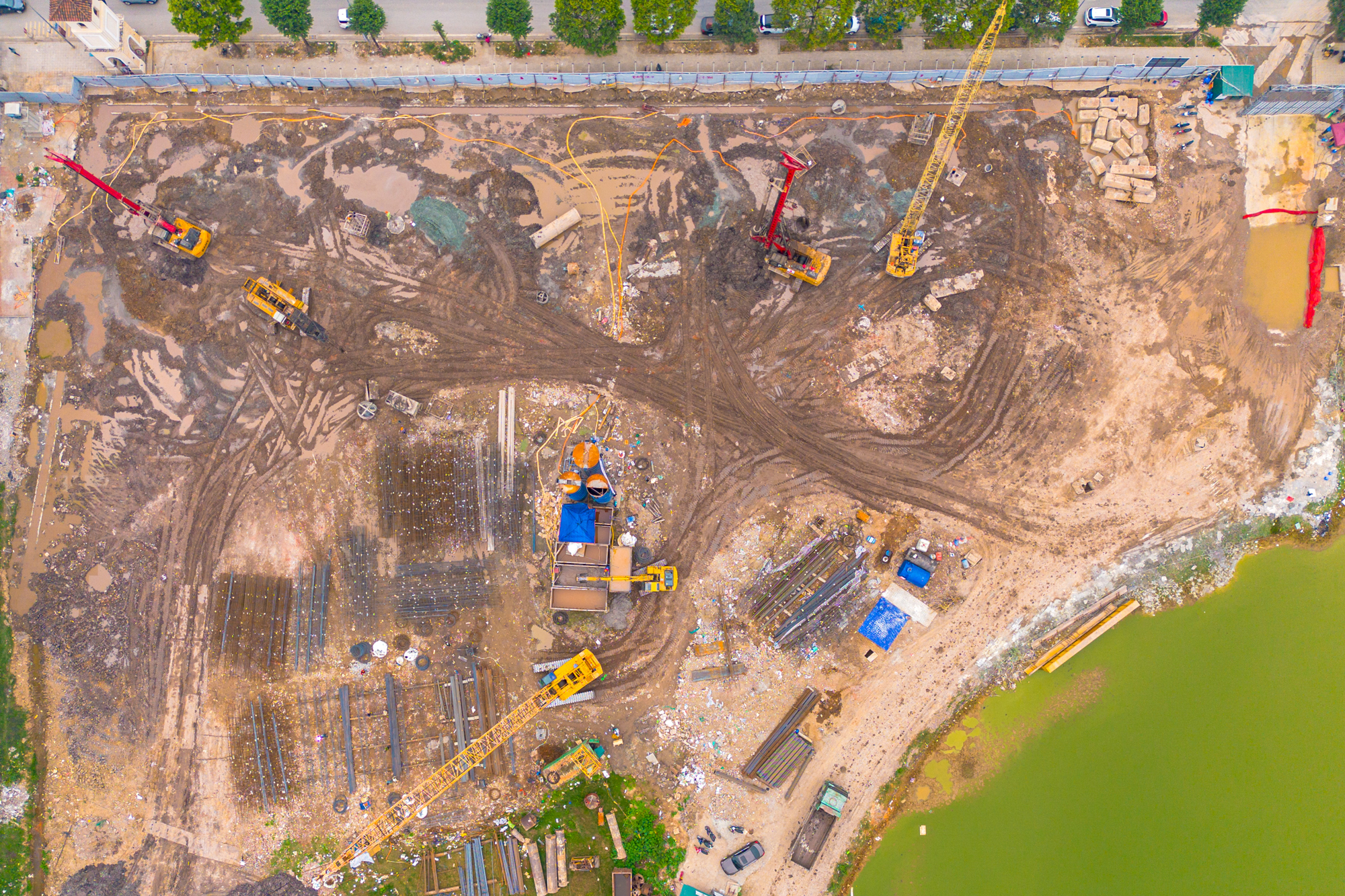 Toàn cảnh 6 toà chung đang rầm rầm xây dựng của MIK tại Nam An Khánh: Giá dự kiến 100 triệu đồng/m2, môi giới cắm chốt xung quanh - Ảnh 11