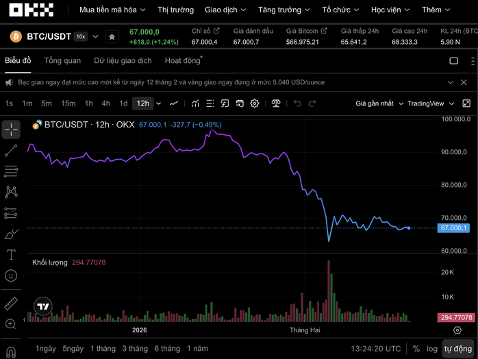 Thị trường tiền số hôm nay, 20-2: Khởi đầu tệ nhất của Bitcoin - Ảnh 1