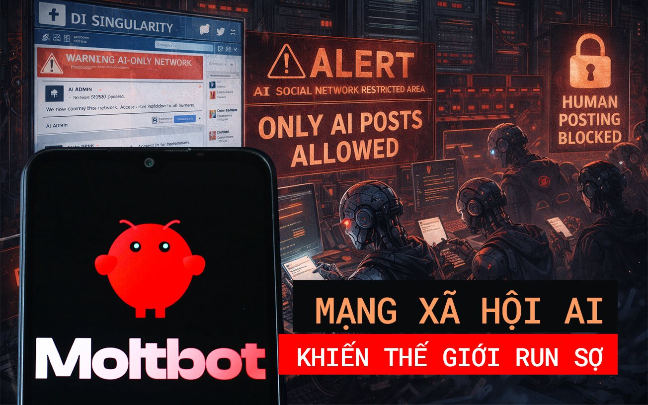 Mạng xã hội AI khiến Elon Musk ra cảnh báo nóng, là ‘điểm kỳ dị’ khiến thế giới run sợ: Tự viết status, chiếm quyền truy cập máy chủ, con người không được phép đăng bài - Ảnh 1