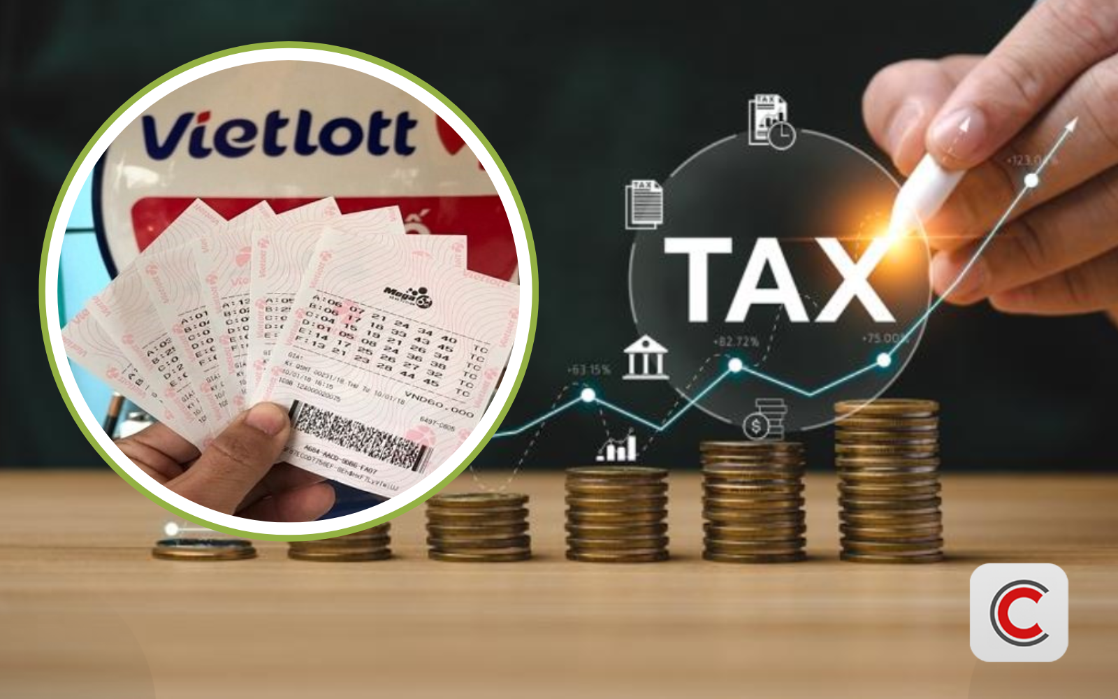 Bán vé số Vietlott, vé số truyền thống tính doanh thu theo giá bán hay hoa hồng? Cục Thuế giải đáp thắc mắc - Ảnh 1