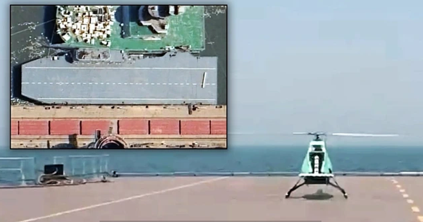 Trung Quốc gây chú ý với "tàu sân bay mini" thử nghiệm UAV trên biển