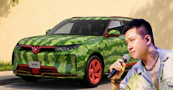 Cận Tết, Tuấn Hưng tìm nơi 'đổi áo' dưa hấu cho VinFast VF 9, muốn làm mới cả nội thất chiếc xe vợ tặng