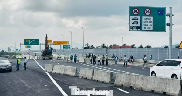 Dừng thông xe trên cao tốc Quảng Ngãi - Hoài Nhơn