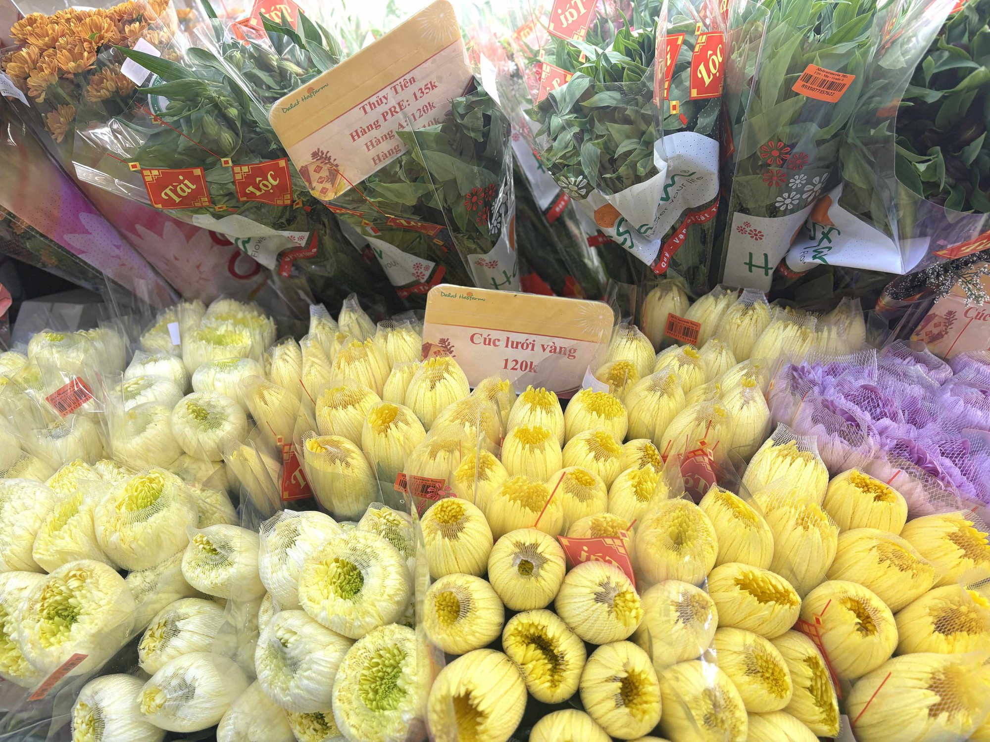 Cập nhật giá cả hoa ngày 28 Tết: Tuyết mai rẻ bất ngờ, cúc đẹp “đỉnh cao”, mộc lan trở thành hot trend - Ảnh 3