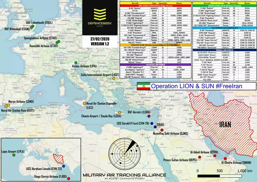 Thành phần cực lớn lực lượng hỗn hợp Mỹ - Israel tấn công Iran đã được tiết lộ - Ảnh 3