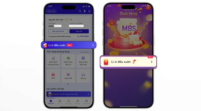 Chứng khoán MB “chơi lớn” mùa Tết 2026: Tung tính năng Lì xì độc lạ, dân đầu tư kháo nhau mừng tuổi bằng tài sản sinh lời - Ảnh 1