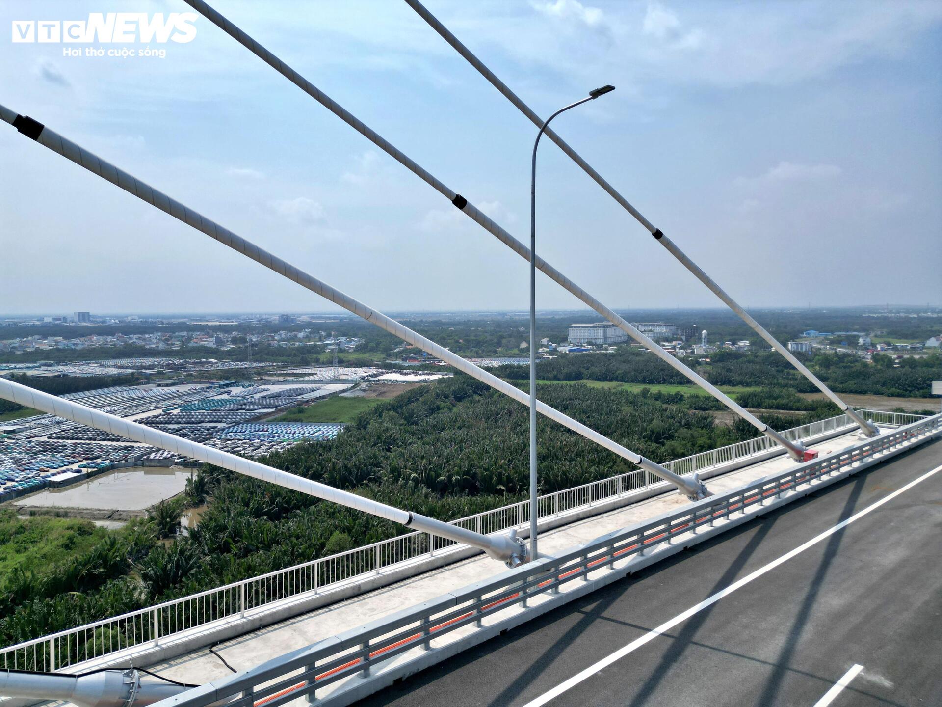 Cận cảnh cầu dây văng tĩnh không cao nhất Việt Nam - Ảnh 6