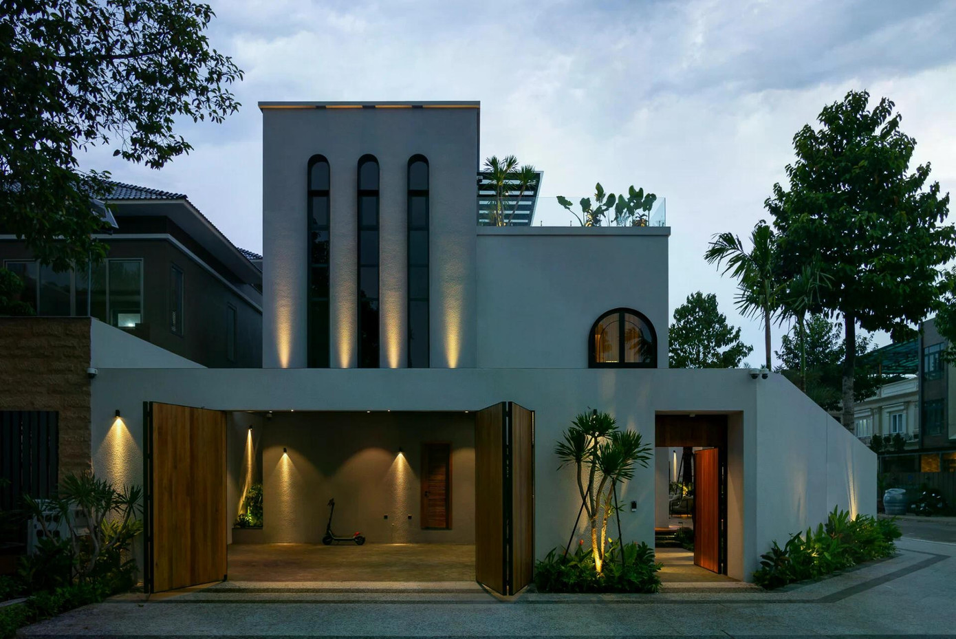 Biệt thự tân cổ điển tối giản, hoàn mình với thiên nhiên - Ảnh 1