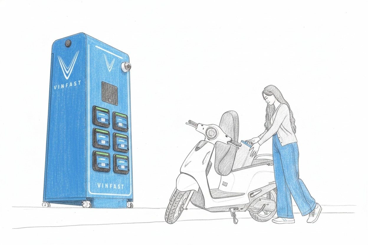 Xe máy điện đổi pin nở rộ tại Việt Nam: 2 phút có pin đầy, giá tiền rất quan trọng! - Ảnh 4