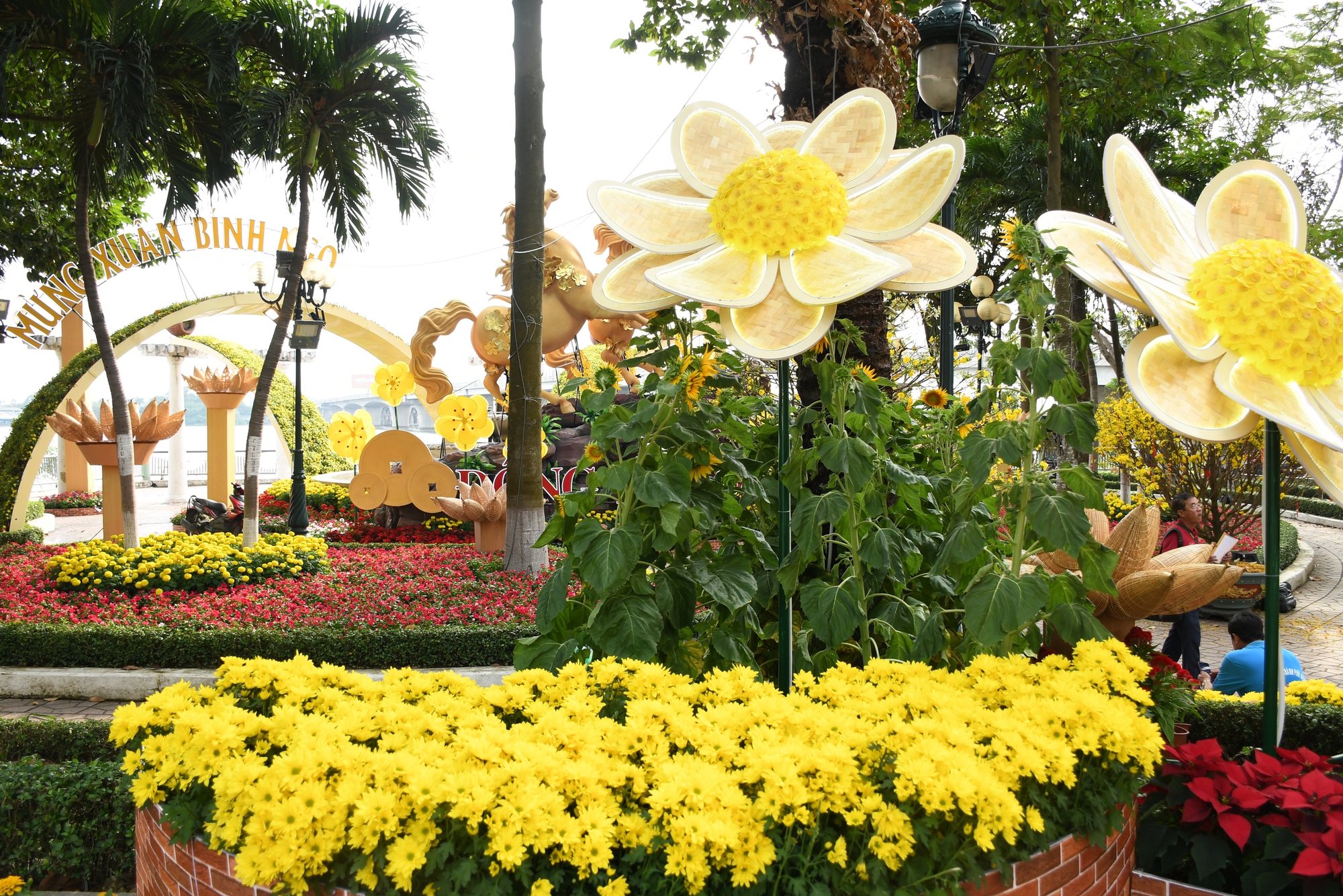 Cận cảnh đường hoa ven sông Đồng Nai "vạn người mê" - Ảnh 16