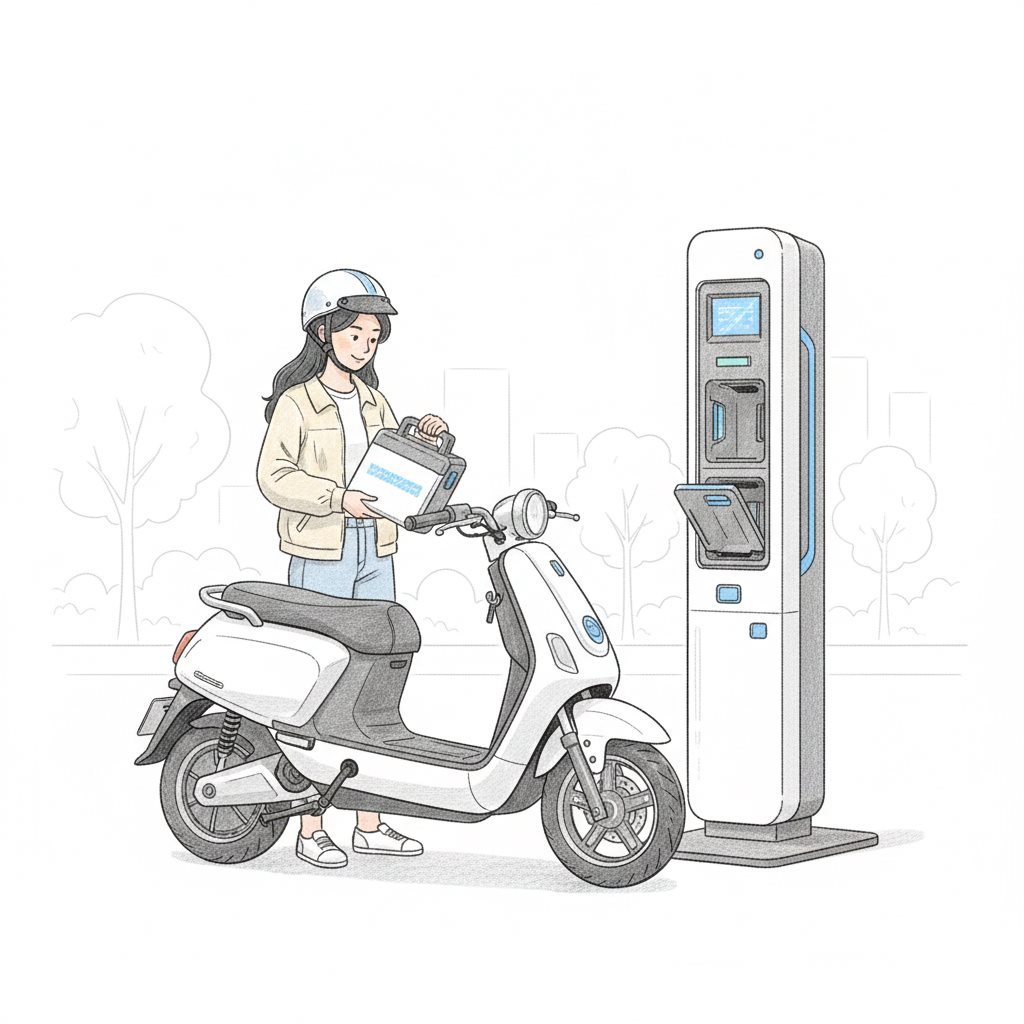 Xe máy điện đổi pin nở rộ tại Việt Nam: 2 phút có pin đầy, giá tiền rất quan trọng! - Ảnh 1