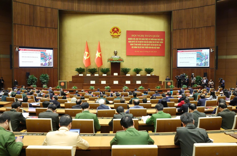 Hơn 2 triệu đại biểu tham dự Hội nghị toàn quốc quán triệt, triển khai thực hiện Nghị quyết số 79 và 80 của Bộ Chính trị - Ảnh 1