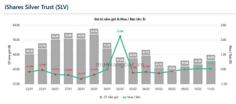 Quỹ bạc lớn nhất thế giới tiếp tục mua thêm hàng chục tấn bạc - Ảnh 1