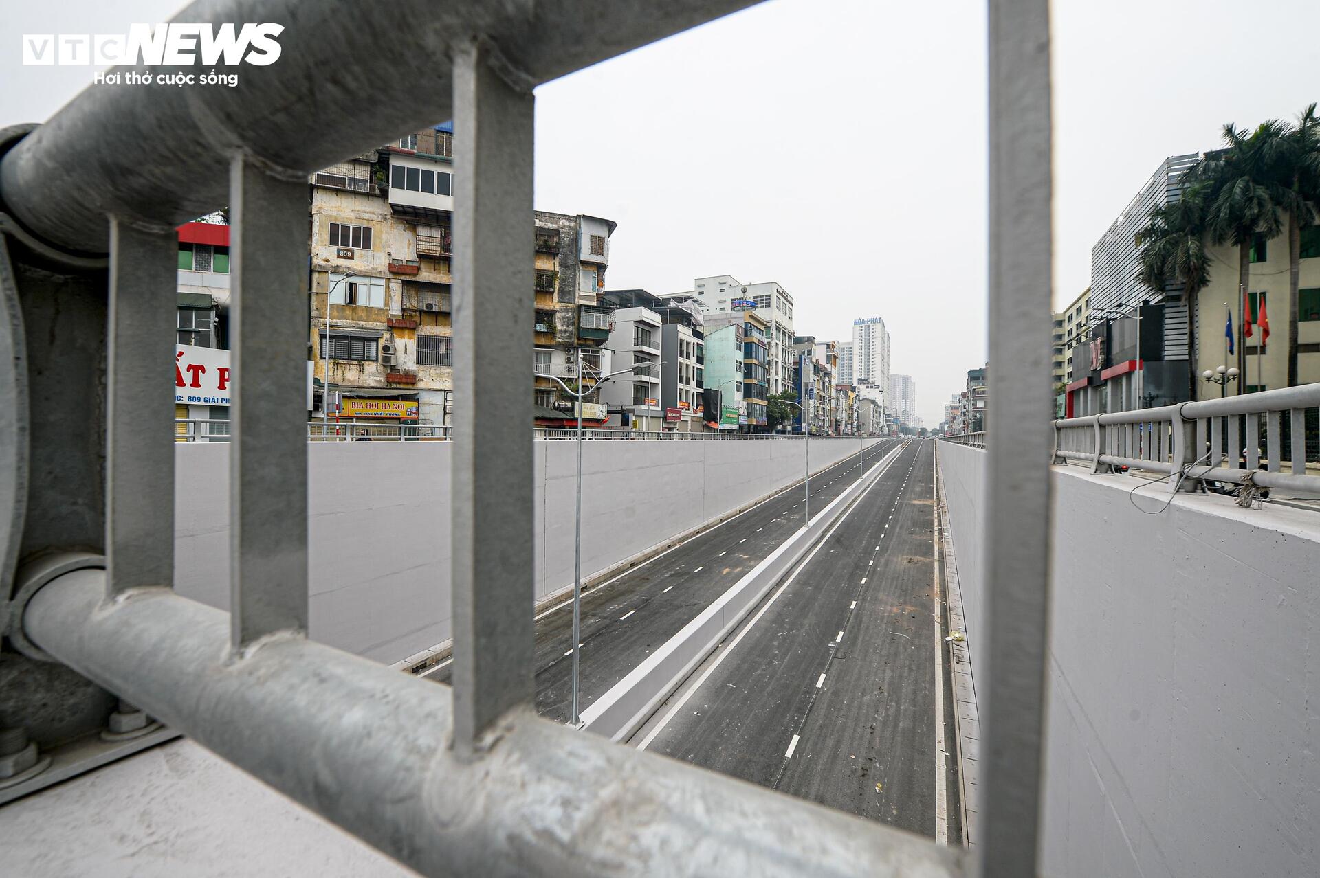 Diện mạo hầm chui gần 800 tỷ đồng ở Hà Nội trước ngày thông xe - Ảnh 7